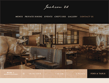 Tablet Screenshot of jackson20restaurant.com